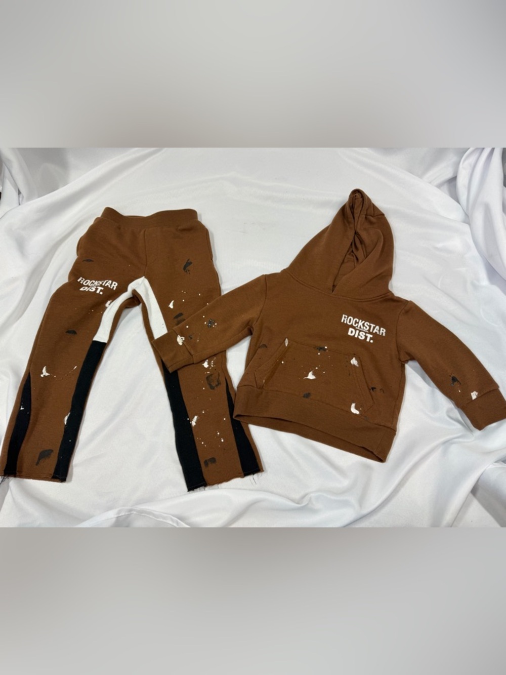 Rockstar Original | Matching Set Brown Tracksuit Hoodie Sweatpants Boy Size 2T